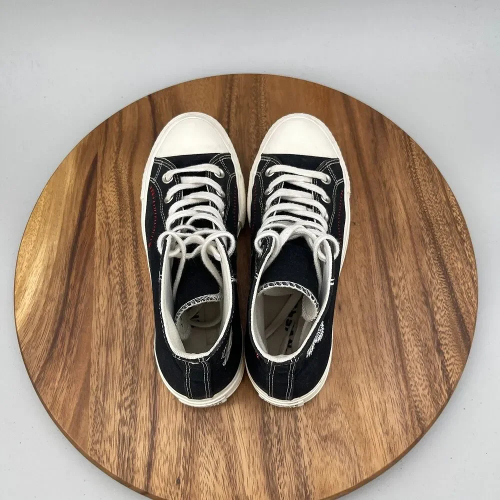 Converse Chuck Taylor All Star Lift Shoes Womens 8.5 Platform Crafted Patchwork